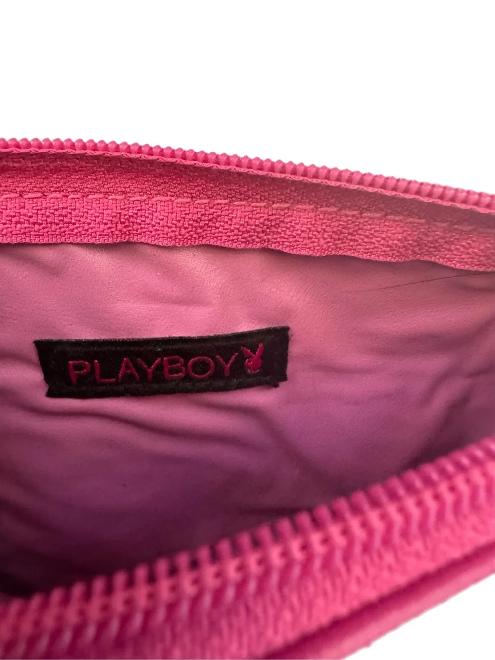 Vintage Black & White Playboy Bunny Monogram Makeup Bag